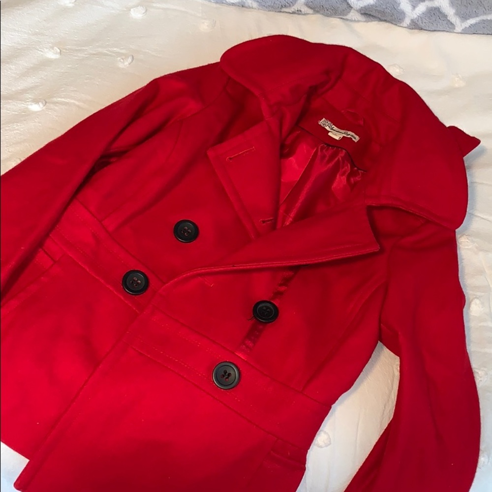 Red Pea Coat